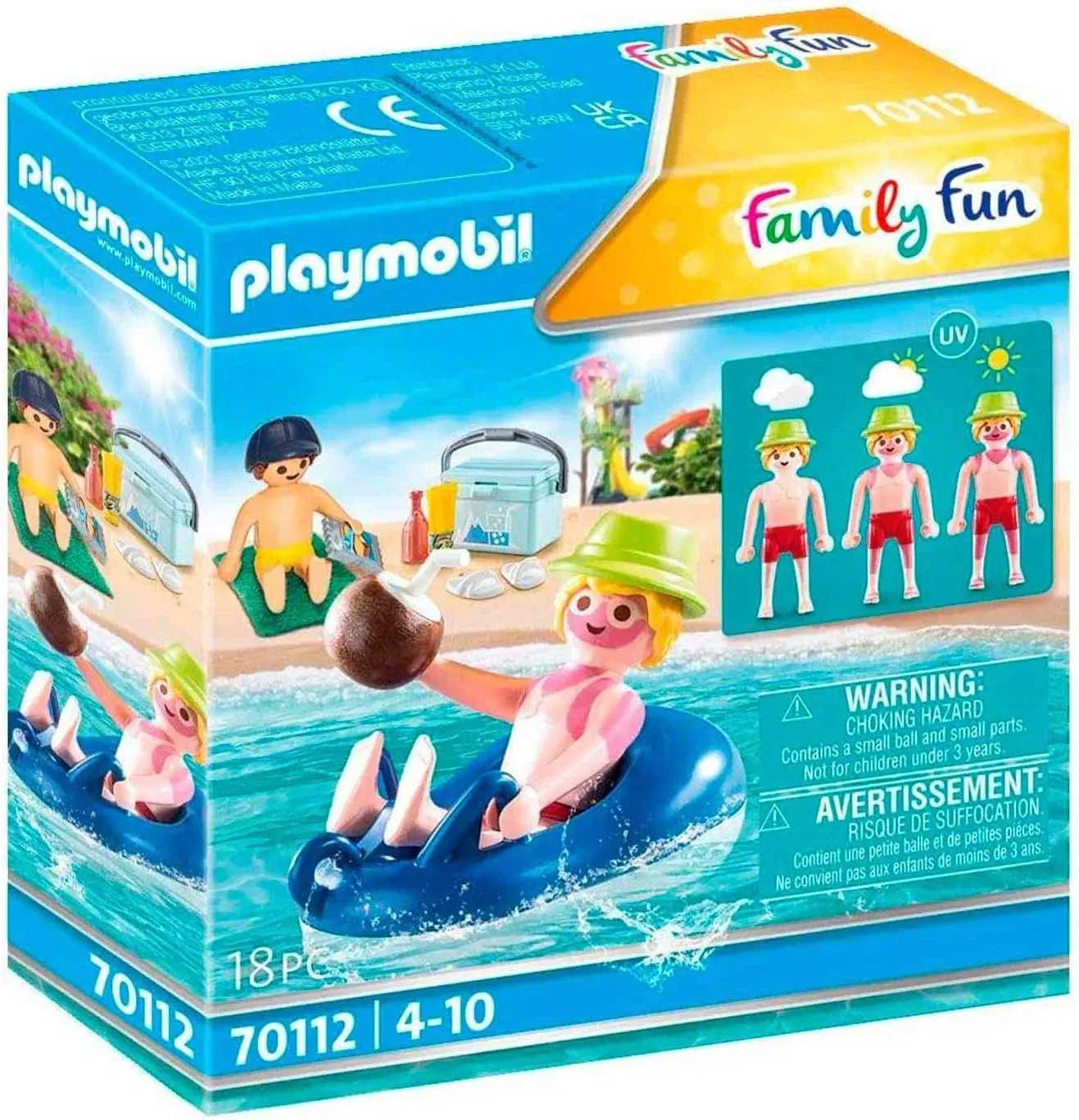 Playmobil Badegast Mit Schwimmreifen (70112) - Schwimmfähig