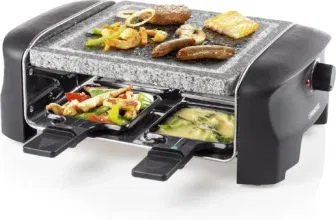 Princess Raclette Grill für bis zu 4 Personen - mit Steingrill und regelbarer Heizstufen