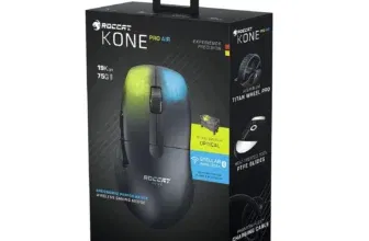 ROCCAT KONE PRO AIR Gaming Maus in schwarz