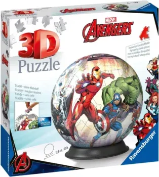 Ravensburger 3D Puzzle 11496 - Puzzle-Ball Avengers - 72 Teile