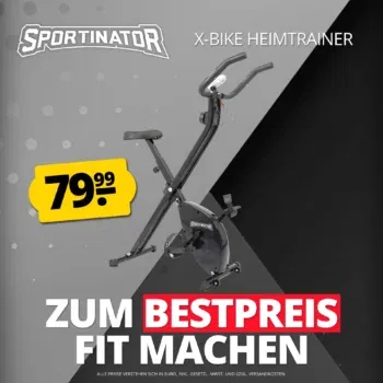 SPORTINATOR X-Bike faltbarer Heimtrainer