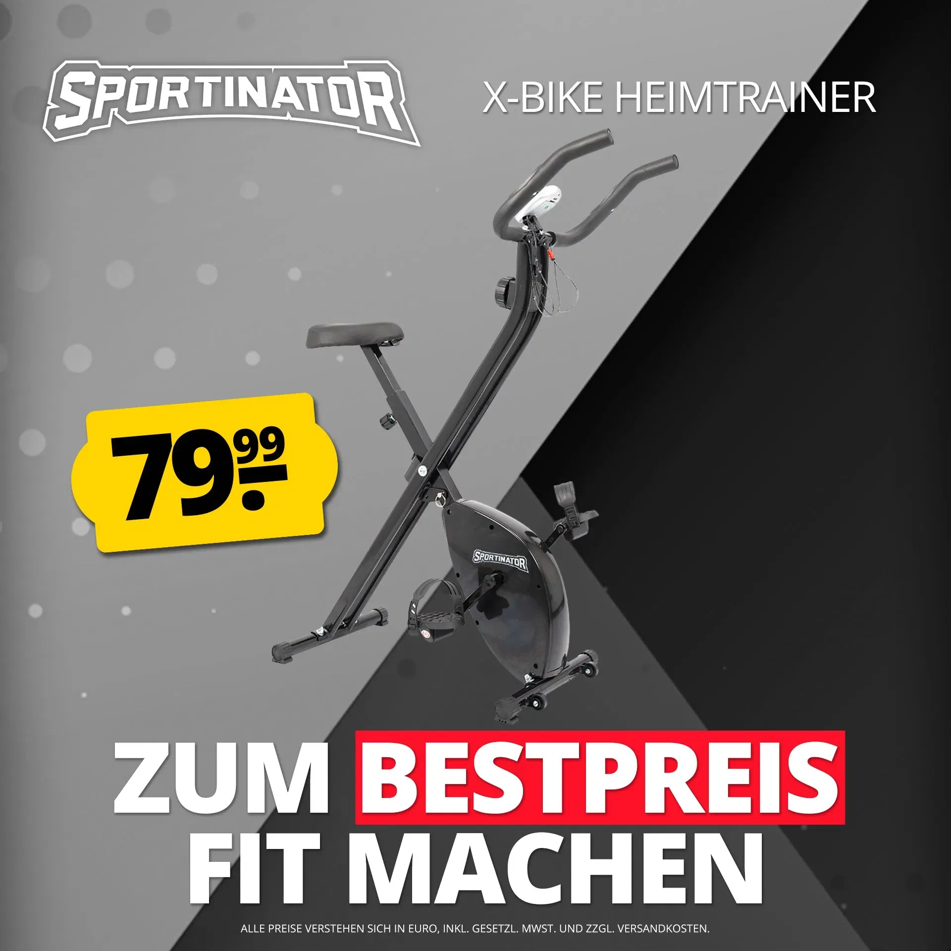 Sportinator X-Bike Faltbarer Heimtrainer