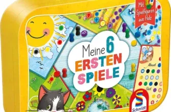 Schmidt Spiele (40591) Meine 6 ersten Spiele im Metallkoffer - Kinderspielsammlung für Kinder ab 3 Jahren