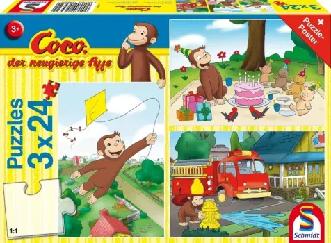 Schmidt Spiele (56432) Coco der neugierige Affe - Puzzle