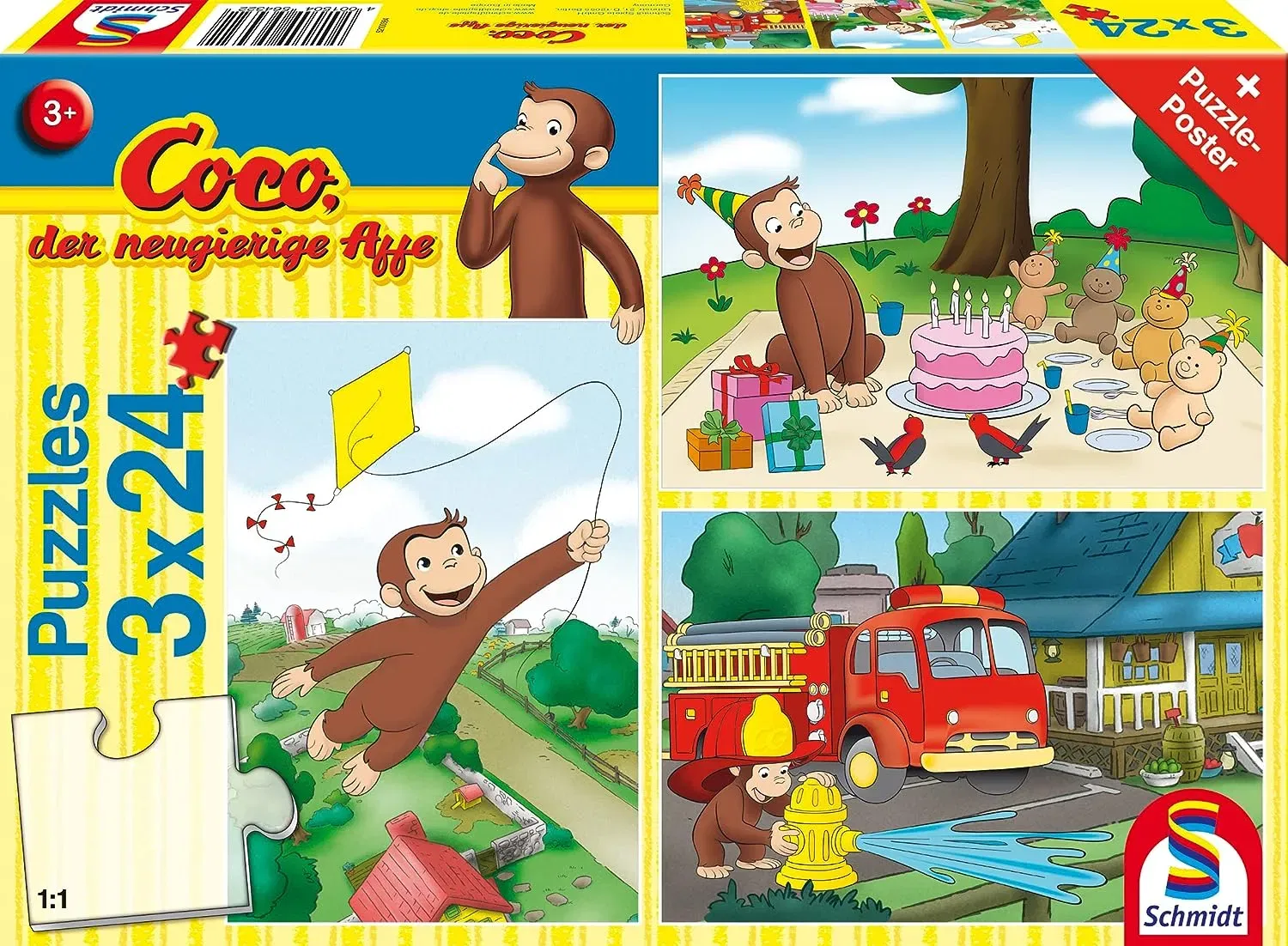 Schmidt Spiele (56432) Coco Der Neugierige Affe - Puzzle