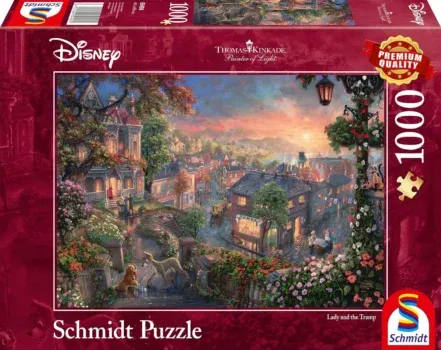 Schmidt Spiele 59490 Thomas Kinkade Disney - Susi und Strolch Puzzle (1.000 Teile)