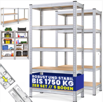 Schwerlastregal-2er-Set-180x90x40cm-verzinkt-875kg-DeubaXXL (1)