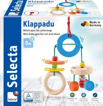 Selecta (61045) Klappadu Minitrapez und Babystpielzeug