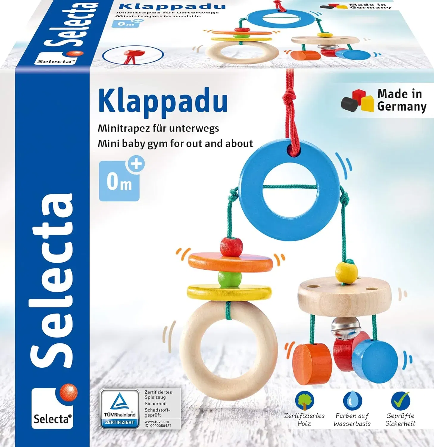 Selecta (61045) Klappadu Minitrapez Und Babystpielzeug