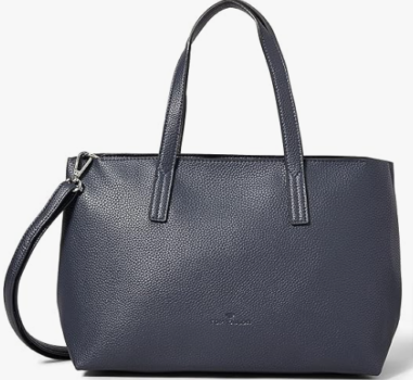 TOM-TAILOR-bags-Marla-Damen-Shopper-Umhängetasche-Reißverschluss-Mittelgroß-Blau-Amazon-de-Fashion