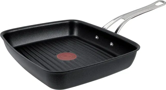 Tefal Jamie Oliver by E24541 Cooks - Classic Grillpfanne 23 x 27 cm Aluguss (für alle Herdarten)