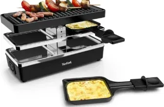 Tefal RE2308 Plug & Share Raclette (400 Watt, 2 Pfännchen + Grillplatte, erweiterbar auf 5 Geräte)