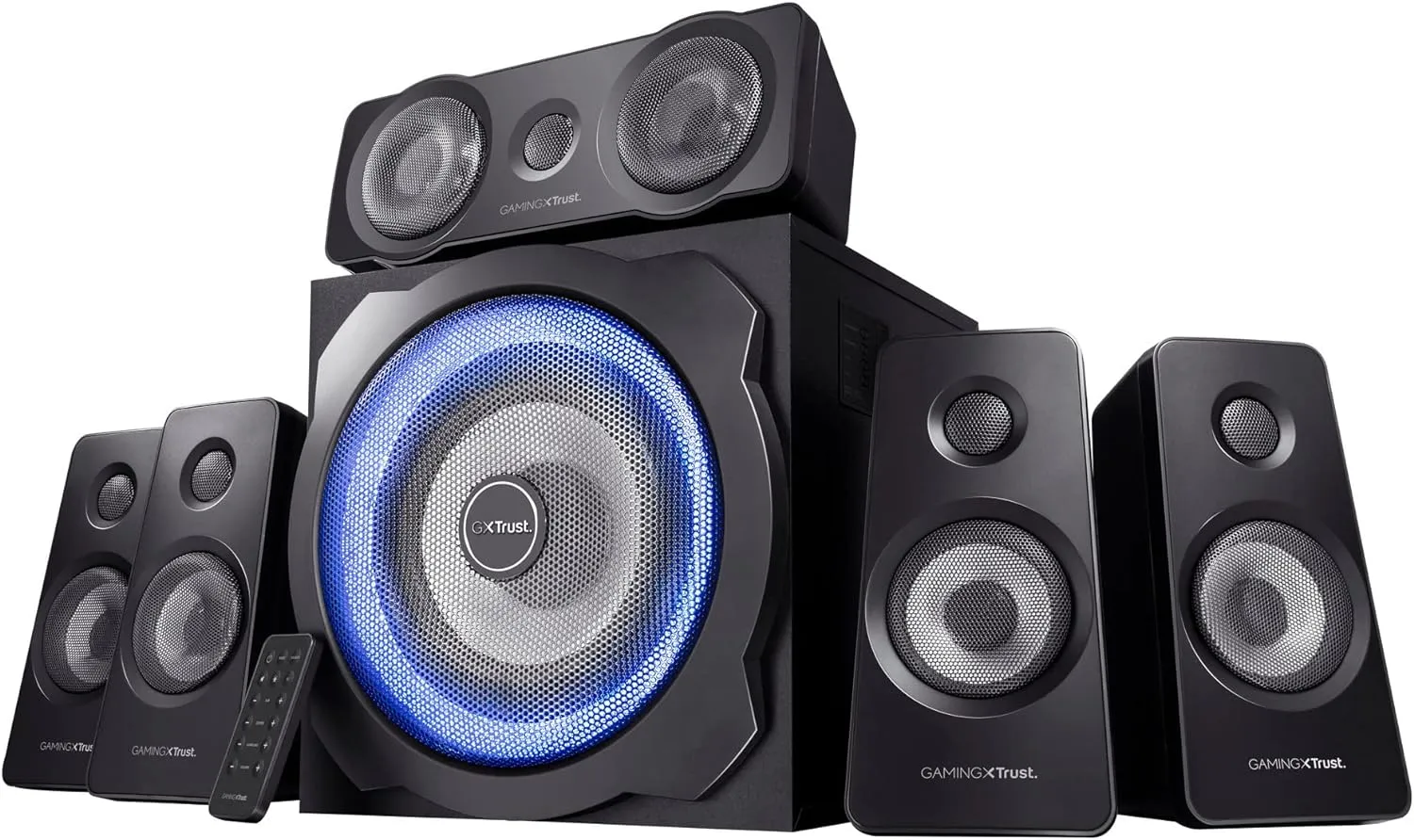 Trust Gaming 21738 Gxt 658 Tytan 5.1 Surround Pc Lautsprecher Mit Subwoofer