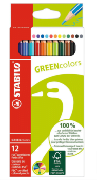 Umweltfreundlicher-Buntstift-STABILO-GREENcolors-12er-Pack-mit-12-verschiedenen-Farben