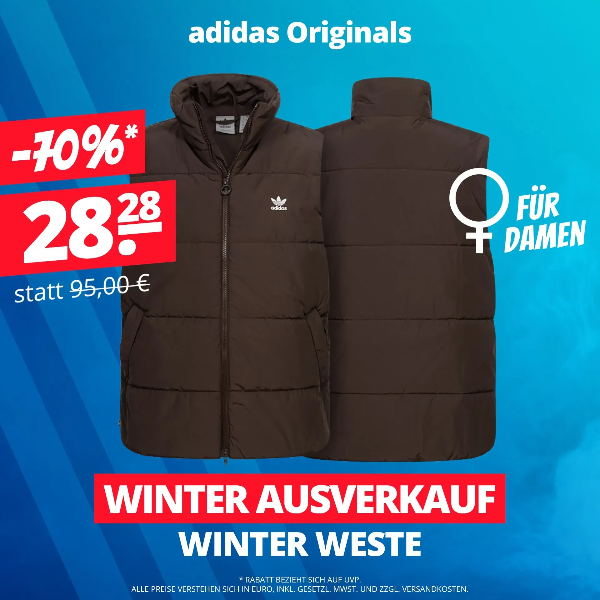 adidas Originals Gillet Damen Winter Weste HZ4132 (Gr. 32 bis 42)