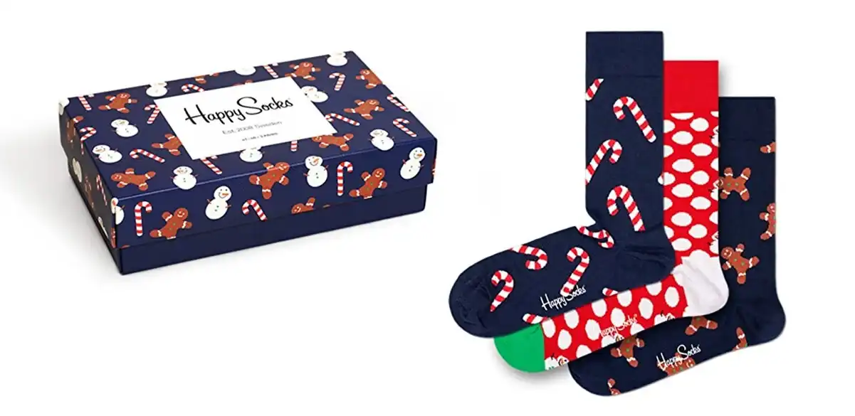 Happy Socks Socken Gingerbread Geschenkbox 3erPack für 13,79 € inkl
