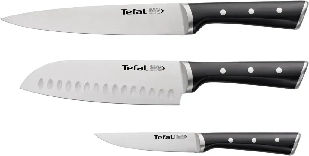 Tefal K232S3 Ice Force 3Er Set | Fleisch-, Santoku- Und Universalmesser | 20 X 18 X 11 Cm | K232S3 Für 39,77 € Inkl. Prime-Versand Statt 50,94 €