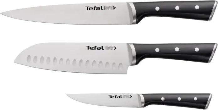 Tefal K232S3 Ice Force 3er Set | Fleisch-, Santoku- und Universalmesser | 20 x 18 x 11 cm | K232S3 für 39,77 € inkl. Prime-Versand statt 50,94 €