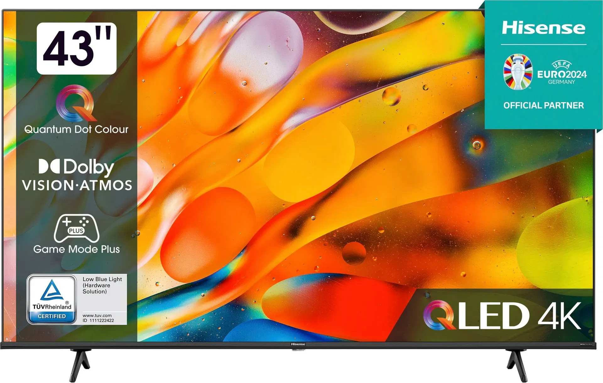 Hisense 43E77KQ QLED-Fernseher (43 Zoll, 4K Ultra HD, Smart-TV) für 299,00 € (ottoUP)