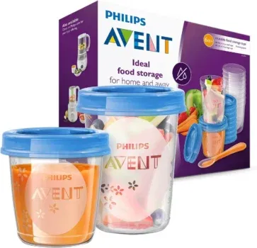 20er-Set Philips Avent Nahrungs-Mehrwegbecher (Modell SCF721 20)