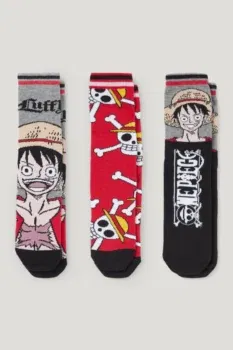 One Piece Socken im 3er-Pack für nur 6,99 € inkl. Versand 🧦🏴‍☠️