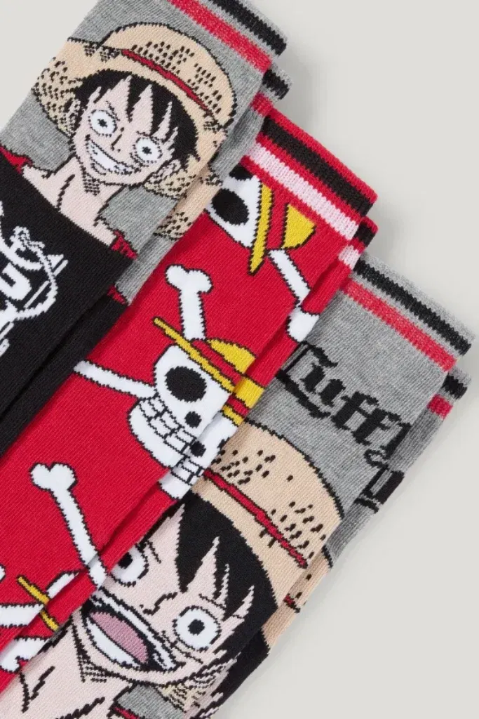 One Piece Socken Im 3Er-Pack Für Nur 6,99 € Inkl. Versand 🧦🏴‍☠️