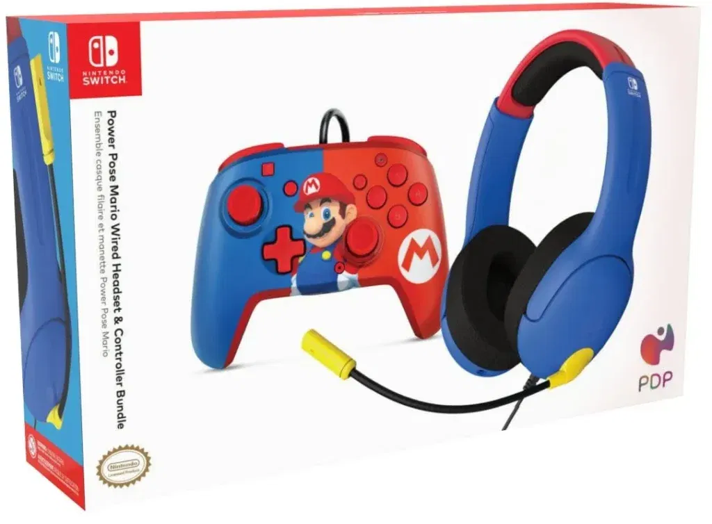 Pdp Gaming Mario Bundle (Controller + Headset) Für Nintendo Switch Für 29,99 € Mit Prime-Versand 🌟