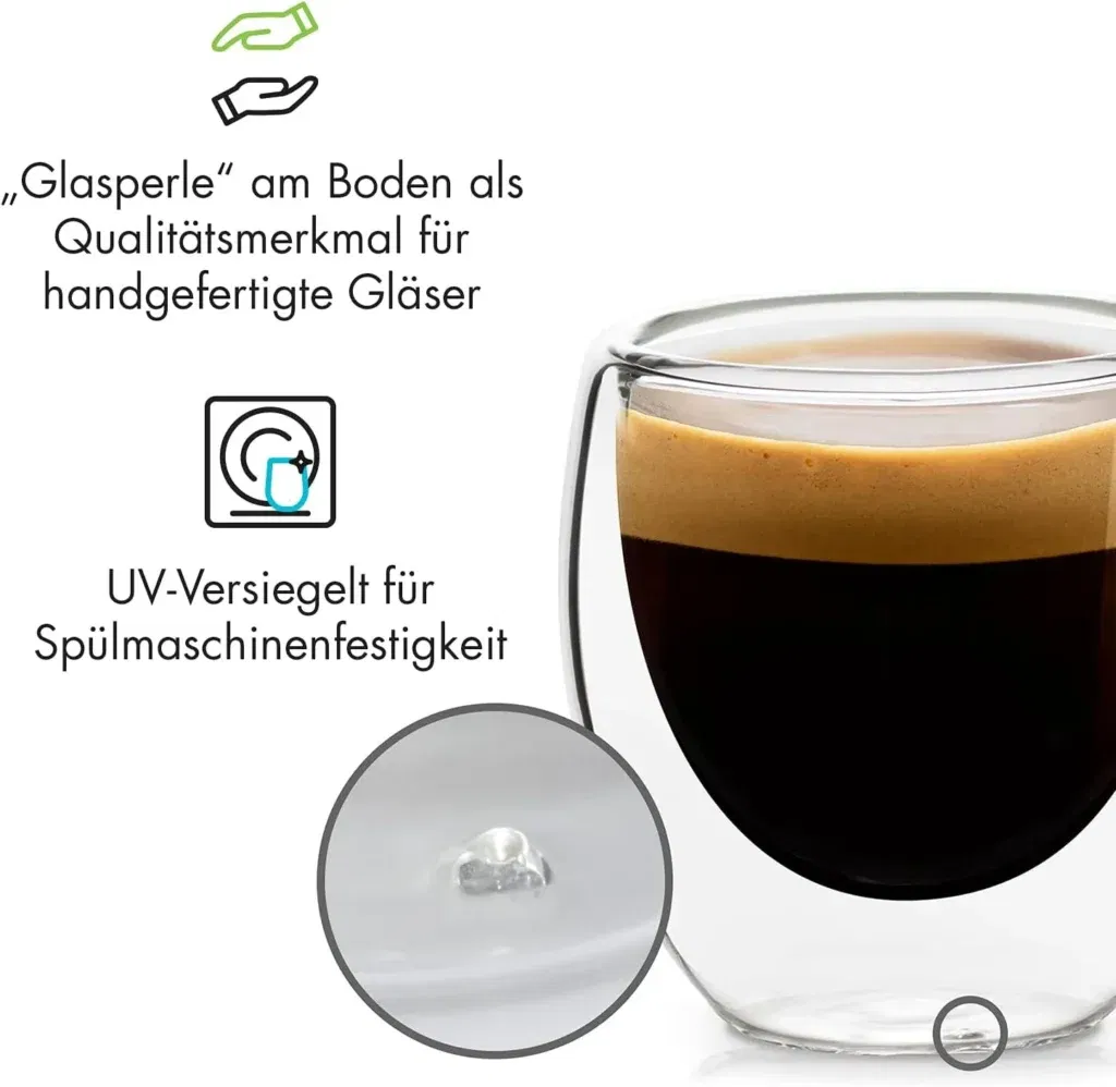 Glaswerk Doppelwandige Espressotassen Für 13,19 € Inkl. Versand