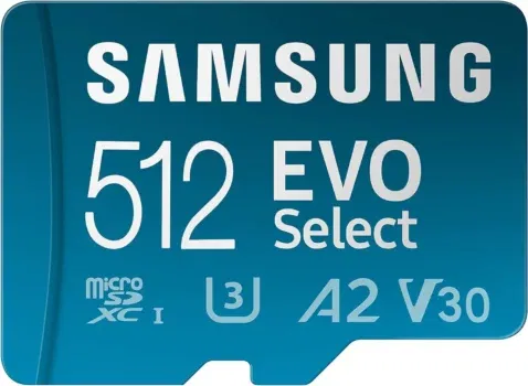 Samsung EVO Select microSD-Karte + SD-Adapter, 512 GB für 30,99 € inkl. Versand statt 46,90 € 💾