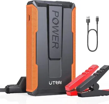 UTRAI Starthilfe Powerbank (13200mAh, 1400A Spitzenstrom,12V Tragbare Starthilfe Powerbank)