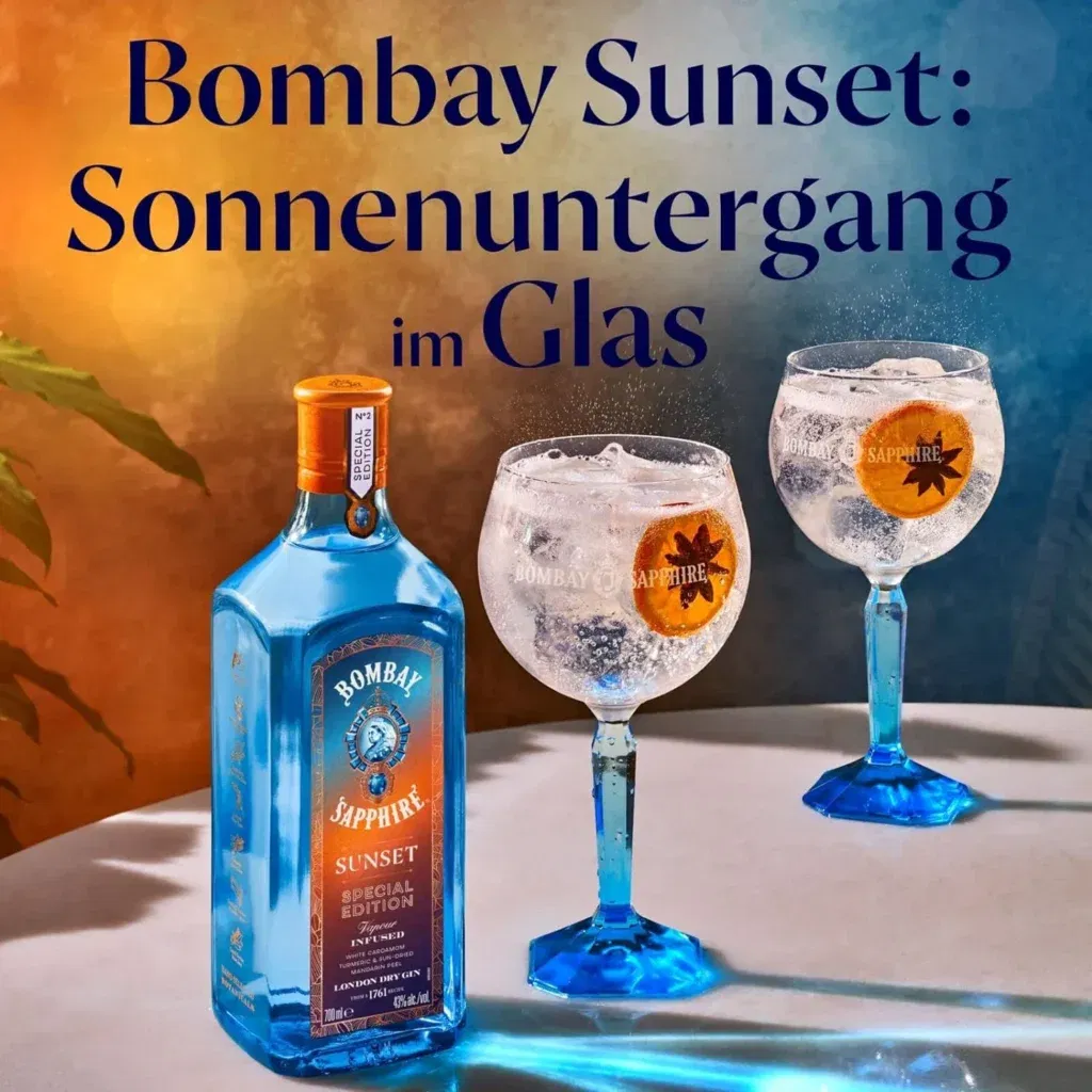 Bombay Sapphire Sunset Special Edition Gin Für 16,09 € Inkl. Versand Statt 22,99 € 🍸