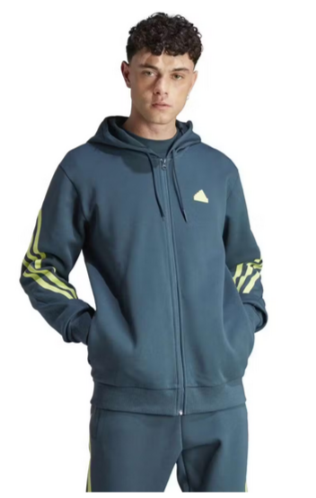 Adidas Future Icons 3-Stripes Full-Zip Herren Hoodie