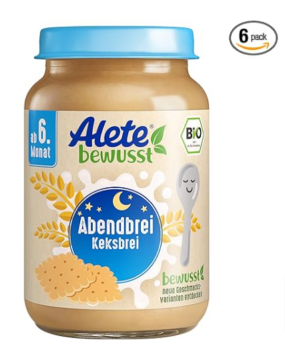 Alete-bewusst-BIO-Abendbrei-Keksbrei-ab-dem-6-Monat-Babybrei-mit-Magermilch-Keksmehl