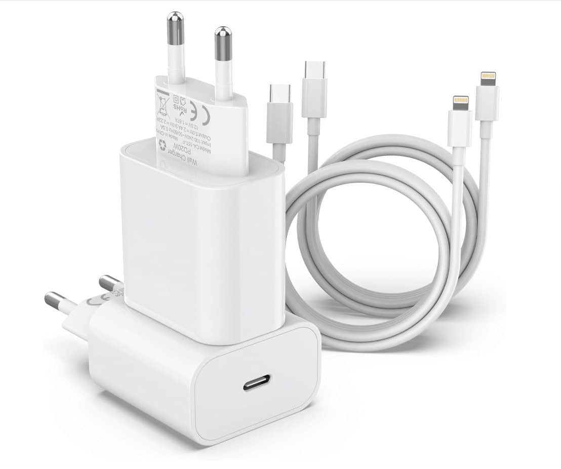 Apple Mfi Certified 4Er-Pack 25W Schnellladegerät, Usb C Ladegerät Mit Iphone 14 Ladekabel 2M,Iphone