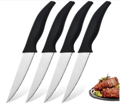 Astylway-Steakmesser-Set-4-tlg-Tafelmesser-Wellenschliff-Tomatenmesser-Set-Gemüsemesser-Hochwertige-Allzweckmesser-mit-scharf-geschliffener-Klinge-Fruchtmesser-Schwarz-Amazon-de-Küche-Haushalt-Wohnen