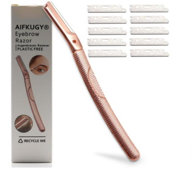 Augenbrauen-Rasierer-AIFKUGY®-Augenbrauenrasierer-für-Frauen-Augenbrauen-Trimmer-mit-10-Klingen-