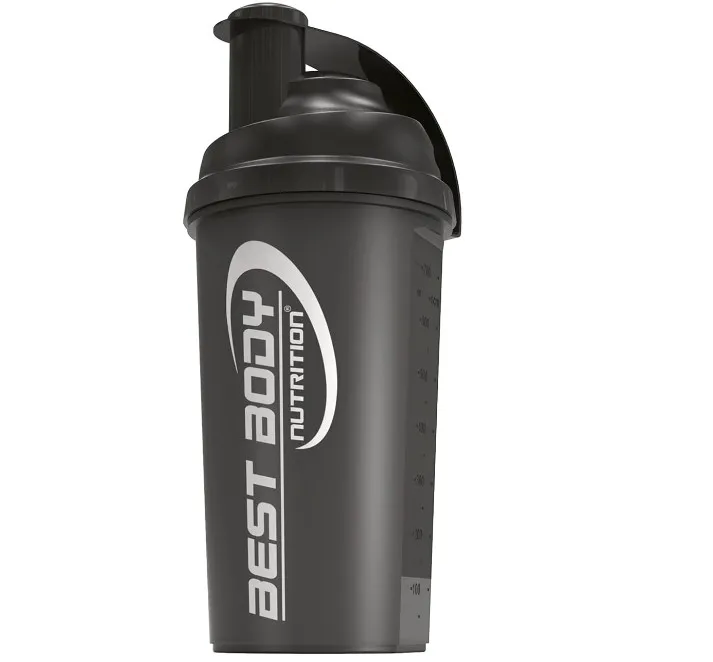 Best Body Nutrition Eiweiß Shaker - Schwarzer Stahl (700 Ml, Bpa Frei)