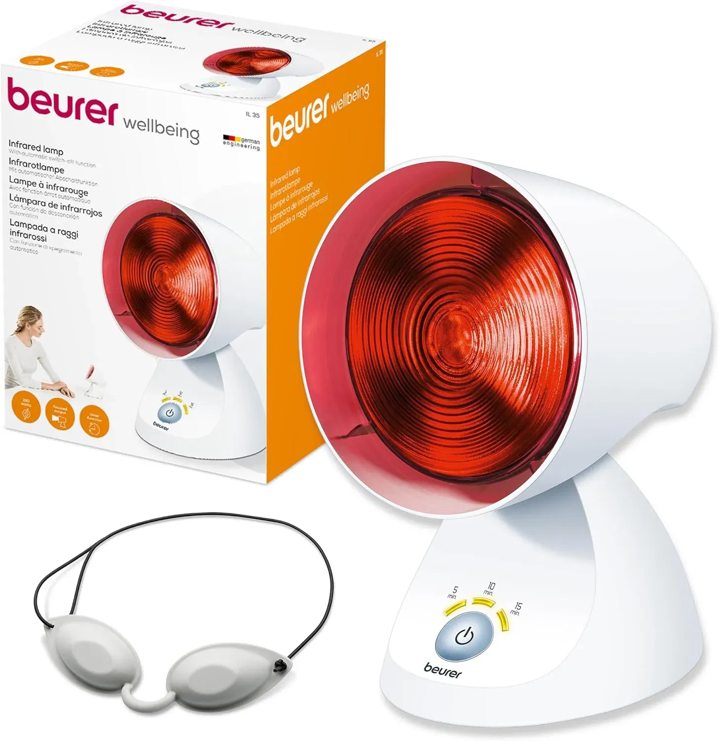 Beurer Il 35 Infrarotlampe Mit 3-Stufigem Timer