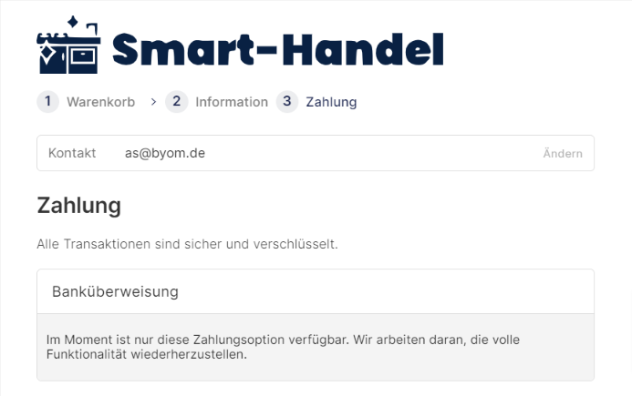 Bezahlung Smart-Handel Com