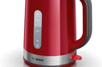 Bosch kabelloser Wasserkocher ComfortLine TWK6A514 (2.200 Watt, 1,7 Liter, Abschaltautomatik, mit Kalkfilter)