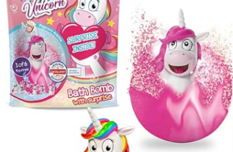 CRAZE-INKEE-UNICORN-Badebombe-Kinder-mit-Überraschung-Badekugel-100g-mit-Einhornfiguren-Pop-corn-Duft-Amazon-de-Games