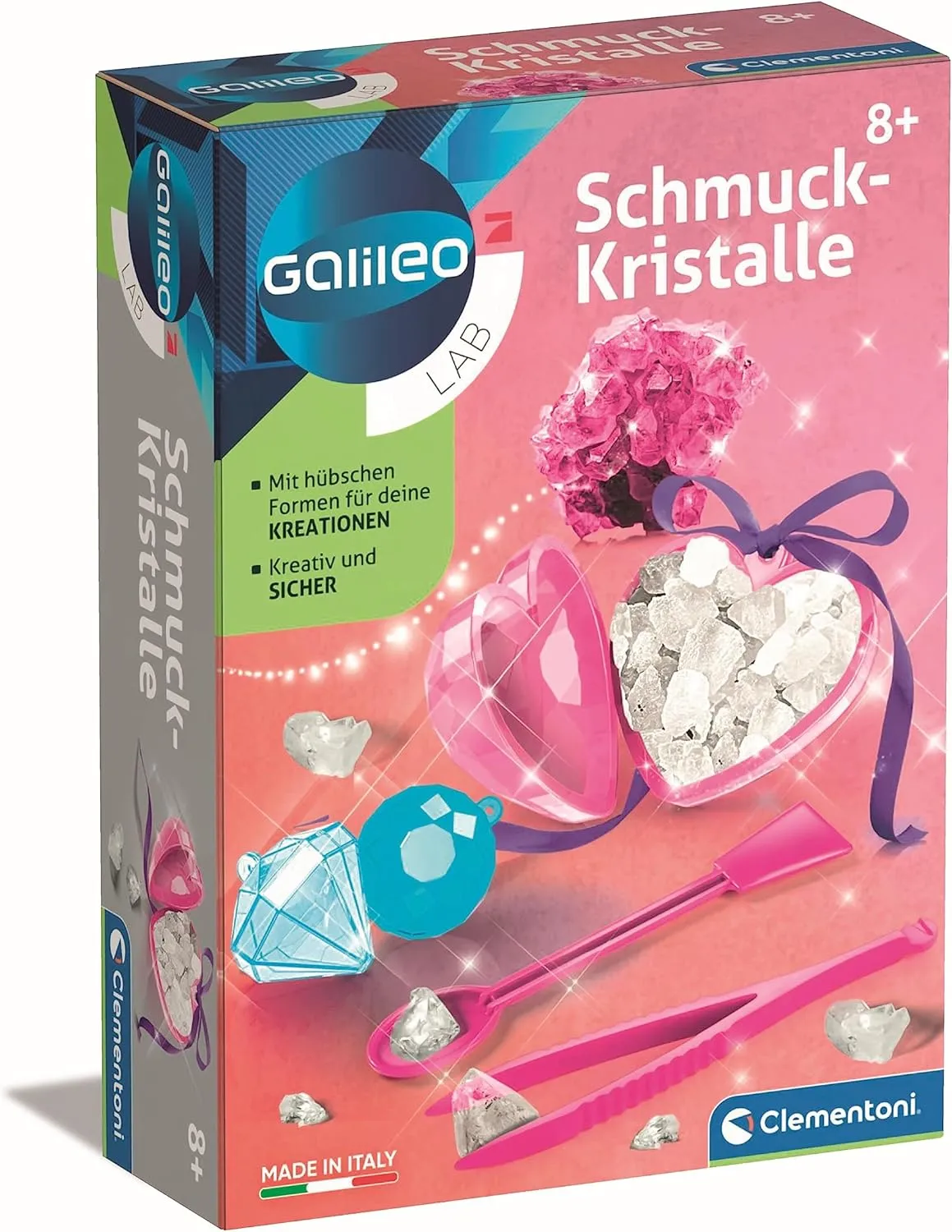 Clementoni® Kreativset Galileo Lab, Nagelpflege-Labor Mini-Set, Die Anleitung führt die Kinder