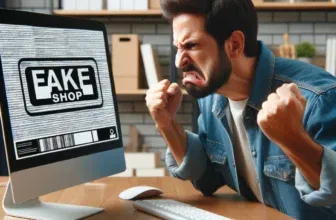 Betrügerischer Online-Shop Illustration - Warnung vor Fake Shop weltneumarkt.com