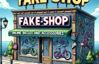 Collage von gefälschten Online-Shop-Logos