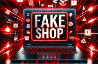 Gefälschter Online-Shop Illustration