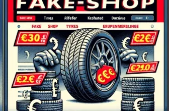 Collage von gefälschten Online-Shops mit fragwürdigen Angeboten und gefälschten Bewertungen