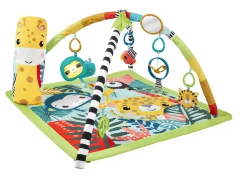 Fisher-Price 3-in-1 Spieldecke mit Spielbogen Rainforest