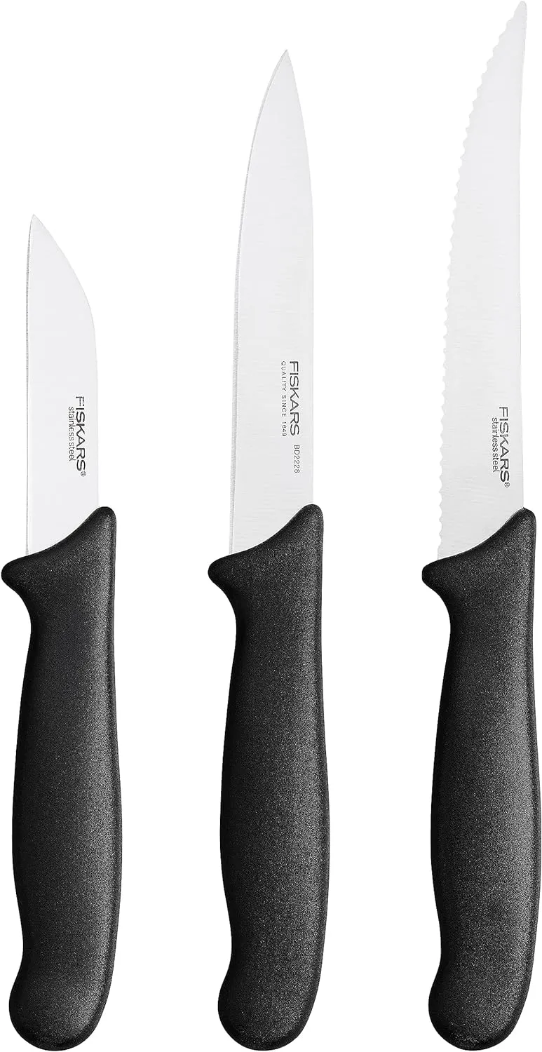 Fiskars Gemüsemesser-Set (3-Tlg.)