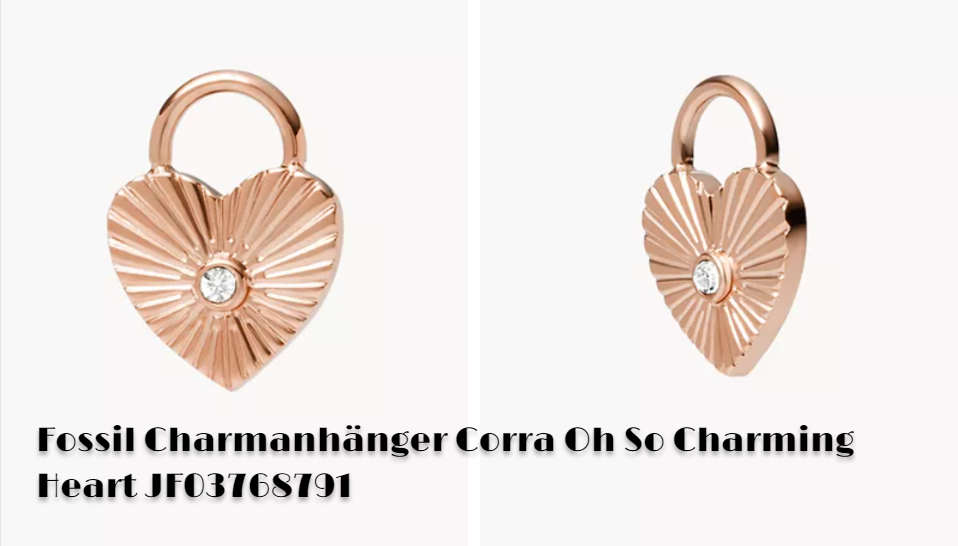 Fossil Charmanhänger Corra Oh So Charming Heart Jf03768791