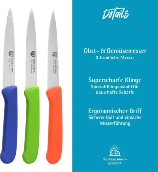 GRÄWE Gemüsemesser 3er-Set